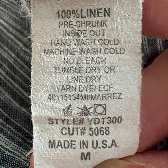 La Fixsun 100% Linen Open Front Jacket Size Medium - Picture 4 of 5